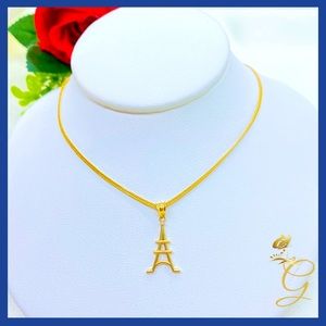 18K Real Gold Necklace 18”